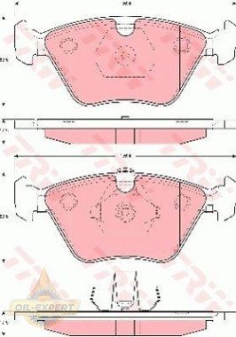 Trw Колодки тормозные дисковые TRW GDB1619 - Картинка 1