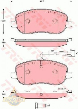 Trw Колодки тормозные дисковые TRW GDB1636 - Картинка 2