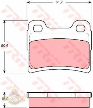 Trw Колодки тормозные дисковые TRW GDB1639 - Картинка 1