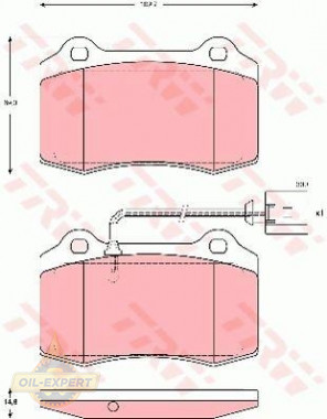 Trw Колодки тормозные дисковые TRW GDB1644 - Картинка 1