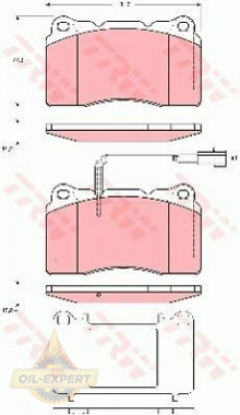 Trw Колодки тормозные дисковые TRW GDB1645 - Картинка 1