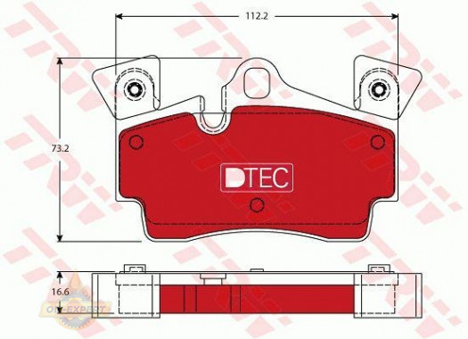 Trw Колодки тормозные дисковые TRW GDB1652DTE - Картинка 1