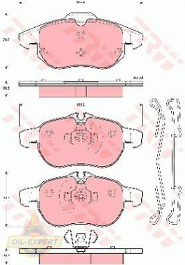 Trw Колодки тормозные дисковые TRW GDB1657 - Картинка 1