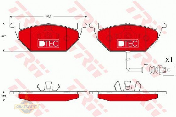 Trw Колодки тормозные дисковые TRW GDB1658DTE - Картинка 1