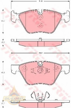 Trw Колодки тормозные дисковые TRW GDB1662 - Картинка 2
