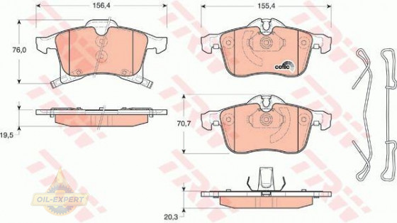 Trw Колодки тормозные дисковые TRW GDB1668 - Картинка 4