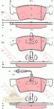 Trw Колодки тормозные дисковые TRW GDB1671 - Картинка 4