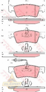Trw Колодки тормозные дисковые TRW GDB1671 - Картинка 3