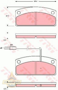 Trw Колодки тормозные дисковые TRW GDB1679 - Картинка 2