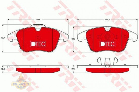 Trw Колодки тормозные дисковые TRW GDB1683DTE - Картинка 1