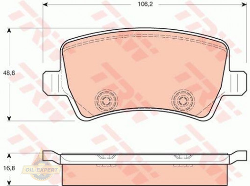 Trw Колодки тормозные дисковые TRW GDB1685 - Картинка 2