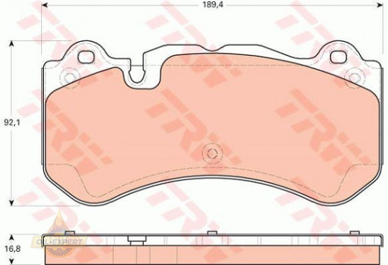 Trw Колодки тормозные дисковые TRW GDB1710 - Картинка 2