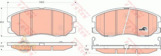 Trw Колодки тормозные дисковые TRW GDB1715 - Картинка 3
