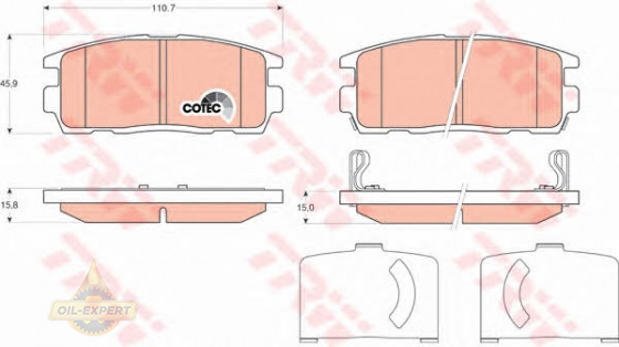 Trw Колодки тормозные дисковые TRW GDB1716 - Картинка 4