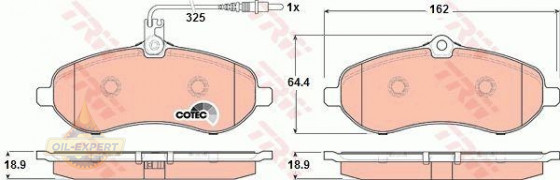 Trw Колодки тормозные дисковые TRW GDB1718 - Картинка 2