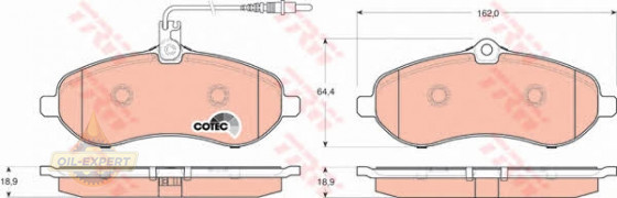 Trw Колодки тормозные дисковые TRW GDB1718 - Картинка 4