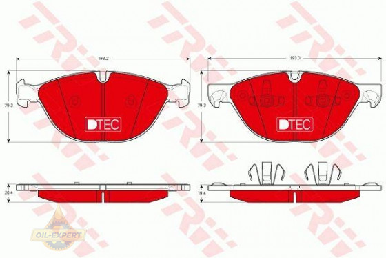 Trw Колодки тормозные дисковые TRW GDB1728DTE - Картинка 1