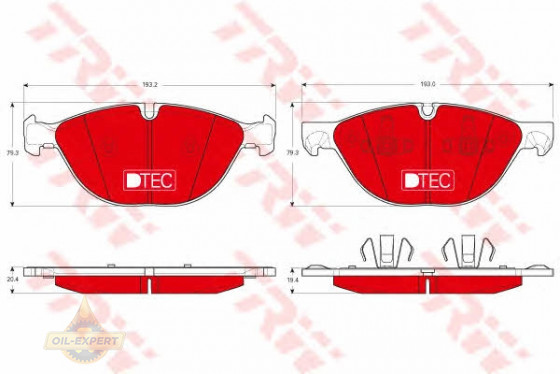 Trw Колодки тормозные дисковые TRW GDB1728DTE - Картинка 2