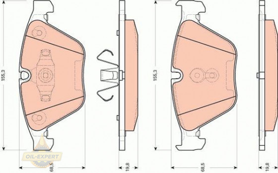 Trw Колодки тормозные дисковые TRW GDB1729 - Картинка 2