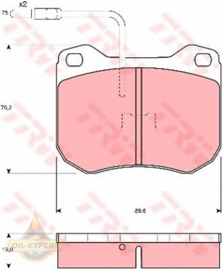 Trw Колодки тормозные дисковые TRW GDB173 - Картинка 1
