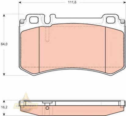 Trw Колодки тормозные дисковые TRW GDB1735 - Картинка 1