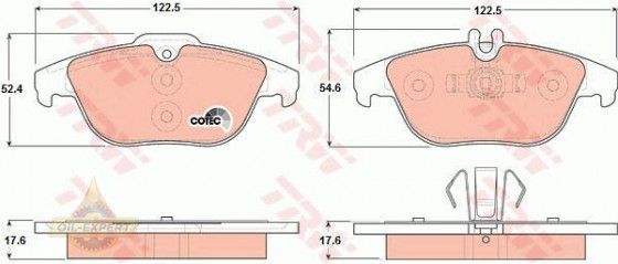 Trw Колодки тормозные дисковые TRW GDB1738 - Картинка 4