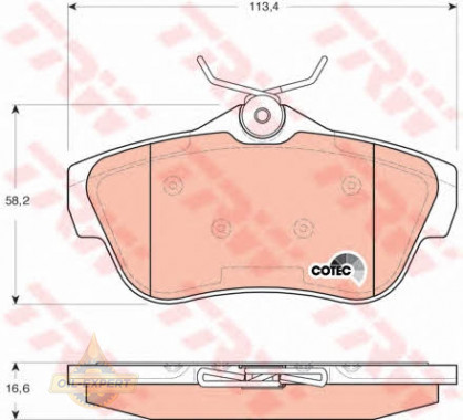 Trw Колодки дискові гальмові TRW GDB1740 - Заображення 4