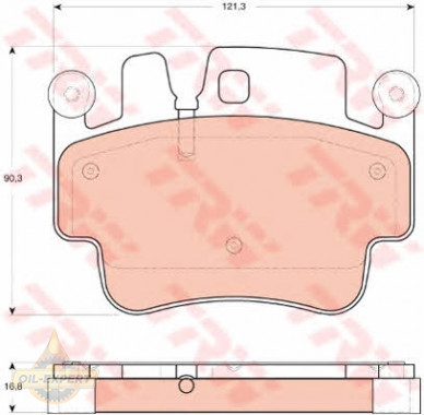 Trw Колодки тормозные дисковые TRW GDB1742 - Картинка 2