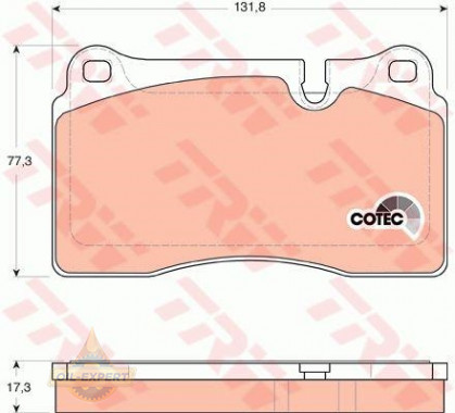 Trw Колодки тормозные дисковые TRW GDB1743 - Картинка 2