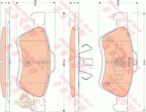 Trw Колодки тормозные дисковые TRW GDB1752 - Картинка 4