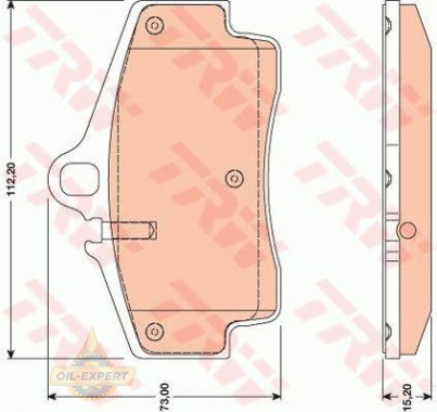 Trw Колодки тормозные дисковые TRW GDB1757 - Картинка 1
