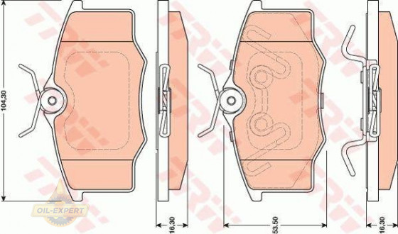 Trw Колодки тормозные дисковые TRW GDB1759 - Картинка 1