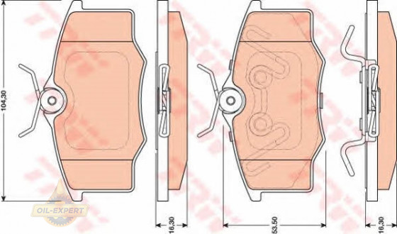 Trw Колодки тормозные дисковые TRW GDB1759 - Картинка 2