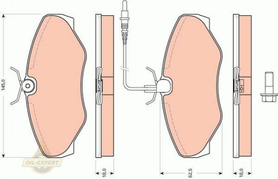 Trw Колодки тормозные дисковые TRW GDB1760 - Картинка 1