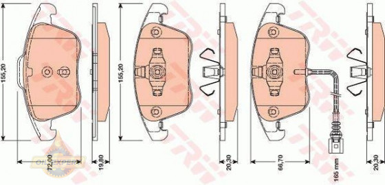Trw Колодки тормозные дисковые TRW GDB1762 - Картинка 2