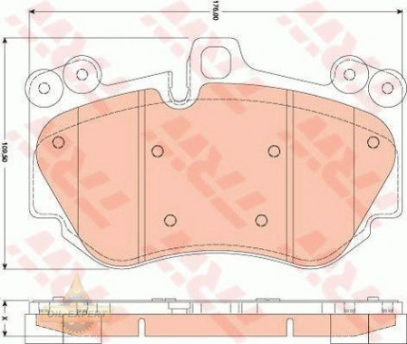 Trw Колодки тормозные дисковые TRW GDB1764 - Картинка 4