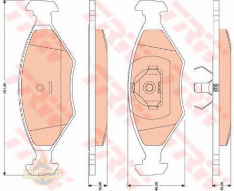 Trw Колодки тормозные дисковые TRW GDB1776 - Картинка 1