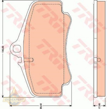 Trw Колодки тормозные дисковые TRW GDB1777 - Картинка 1