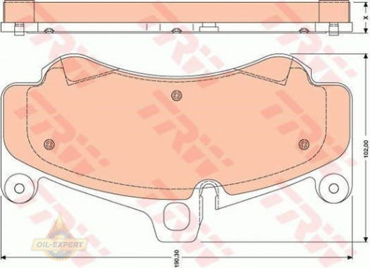 Trw Колодки тормозные дисковые TRW GDB1779 - Картинка 1