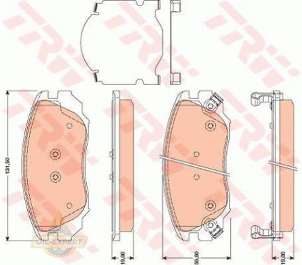 Trw Колодки тормозные дисковые TRW GDB1782 - Картинка 2