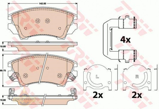 Trw Колодки тормозные дисковые TRW GDB1783 - Картинка 2