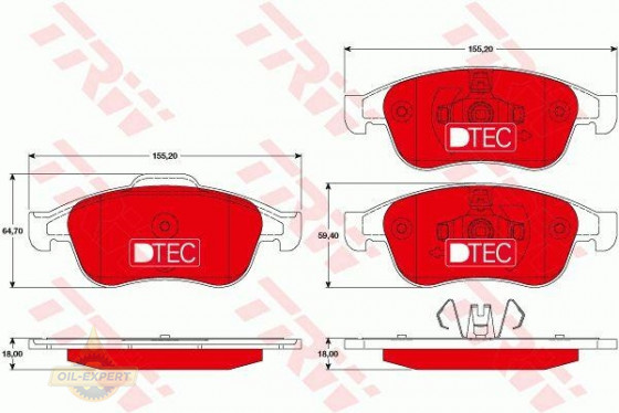 Trw Колодки дискові гальмівні TRW GDB1789DTE - Заображення 1
