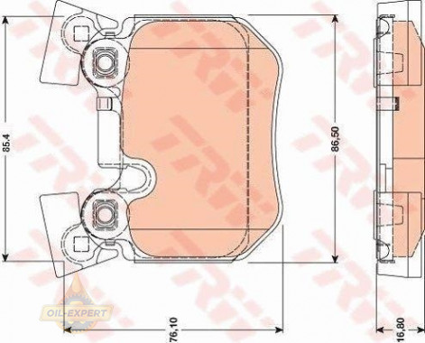 Trw Колодки тормозные дисковые TRW GDB1795 - Картинка 2