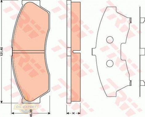 Trw Колодки тормозные дисковые TRW GDB1796 - Картинка 1