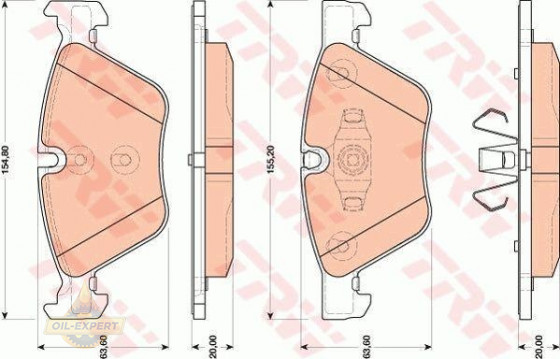 Trw Колодки тормозные дисковые TRW GDB1810 - Картинка 4