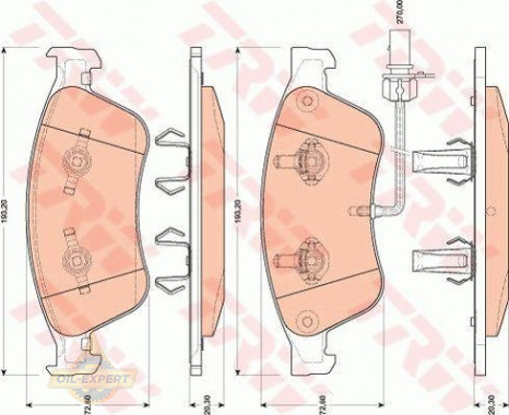 Trw Колодки дискові гальмові TRW GDB1811 - Заображення 1