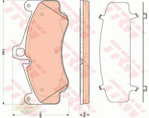 Trw Колодки тормозные дисковые TRW GDB1817 - Картинка 2