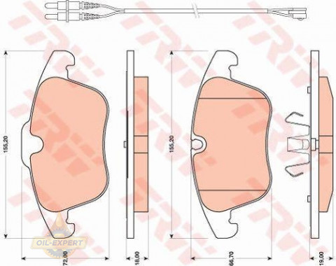 Trw Колодки дискові гальмові TRW GDB1818 - Заображення 4