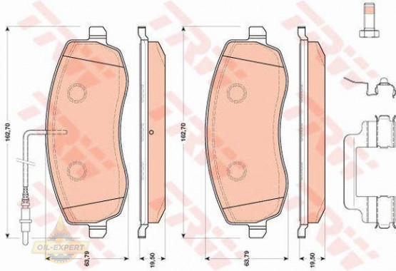 Trw Колодки тормозные дисковые TRW GDB1820 - Картинка 3