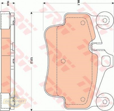 Trw Колодки тормозные дисковые TRW GDB1836 - Картинка 2